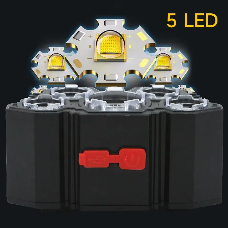 Lampe frontale rechargeable à  - Headlamp Waterproof Rechargeable avis et prix