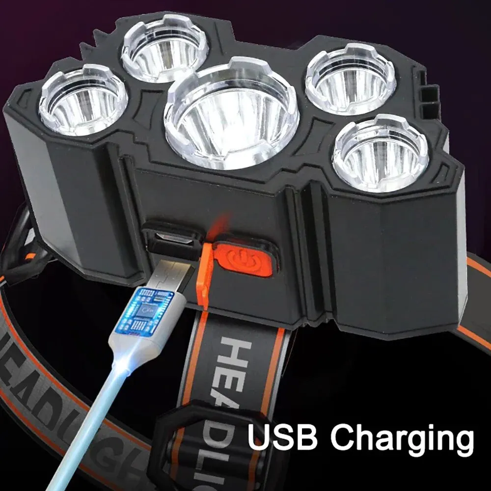 Lampe frontale rechargeable à  - Headlamp Waterproof Rechargeable avis et prix