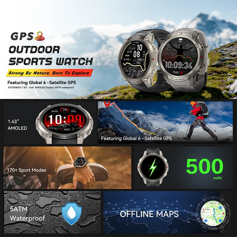 Montre connectée de sport GPS  - Outdoor Adventure Hours avis et prix
